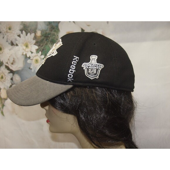 Pittsburgh Penguins Hat Reebok 2014 Stanley Cup Playoffs Center Ice L/XL Unisex - Picture 3 of 7